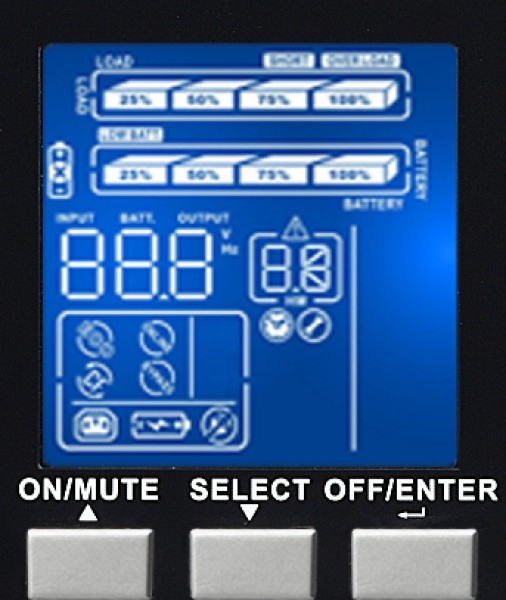 Infosec E3 Pro 2000 RT Unterbrechungsfreie Stromversorgung USV Doppelwandler Online 2 - (Offline-) USV, Ansicht 4