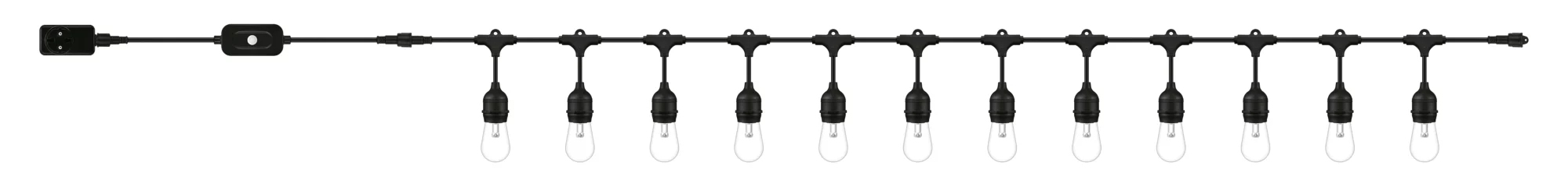 WIZCONNECTED WiZ Lichterketten - Intelligente Strangleuchte - WLAN - Schwarz - LED - Kunststoff, Ansicht 3