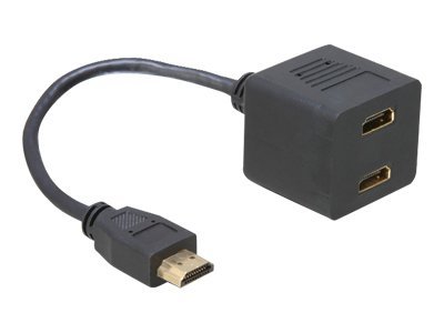 Delock - HDMI-Adapter - HDMI männlich zu HDMI weiblich - 20 cm
