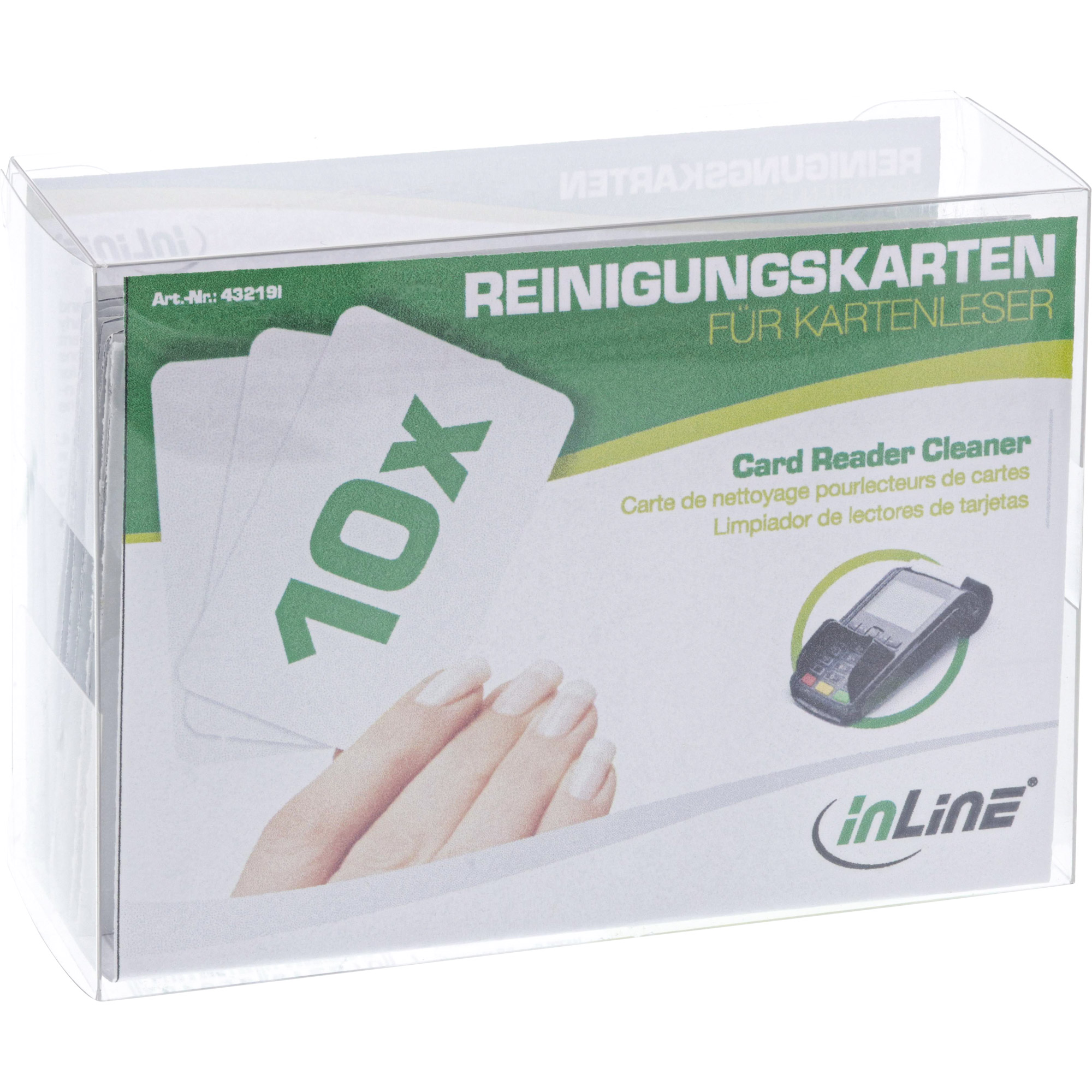 InLine Reinigungskarten für Kartenleser - 10er Pack, Ansicht 3