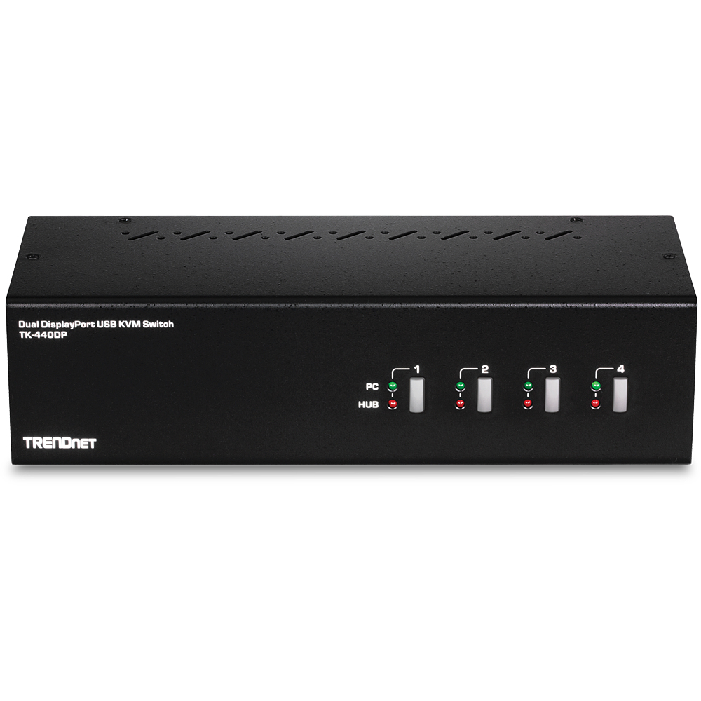TRENDnet TK 440DP - KVM-/Audio-/USB-Switch - 4 x KVM/Audio/USB, Ansicht 4