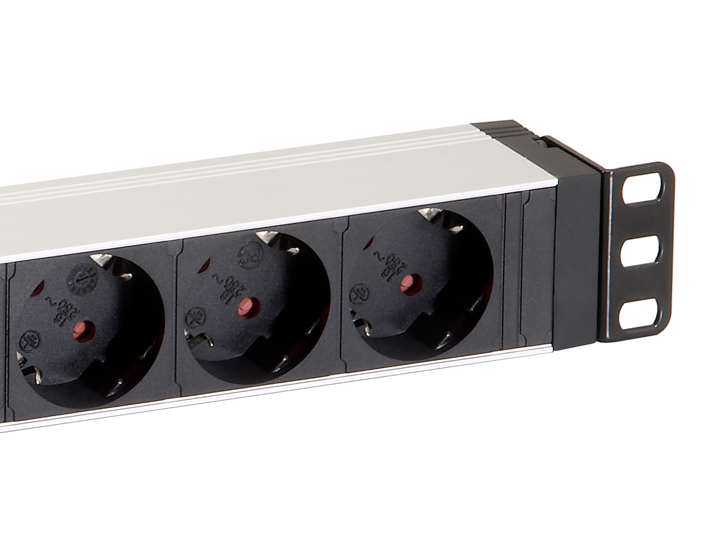 Equip Stromverteilungseinheit (Rack - einbaufähig) - Wechselstrom - 3.5 kW - Ausgangsanschlüsse: 8 - 1U - 19, Ansicht 4