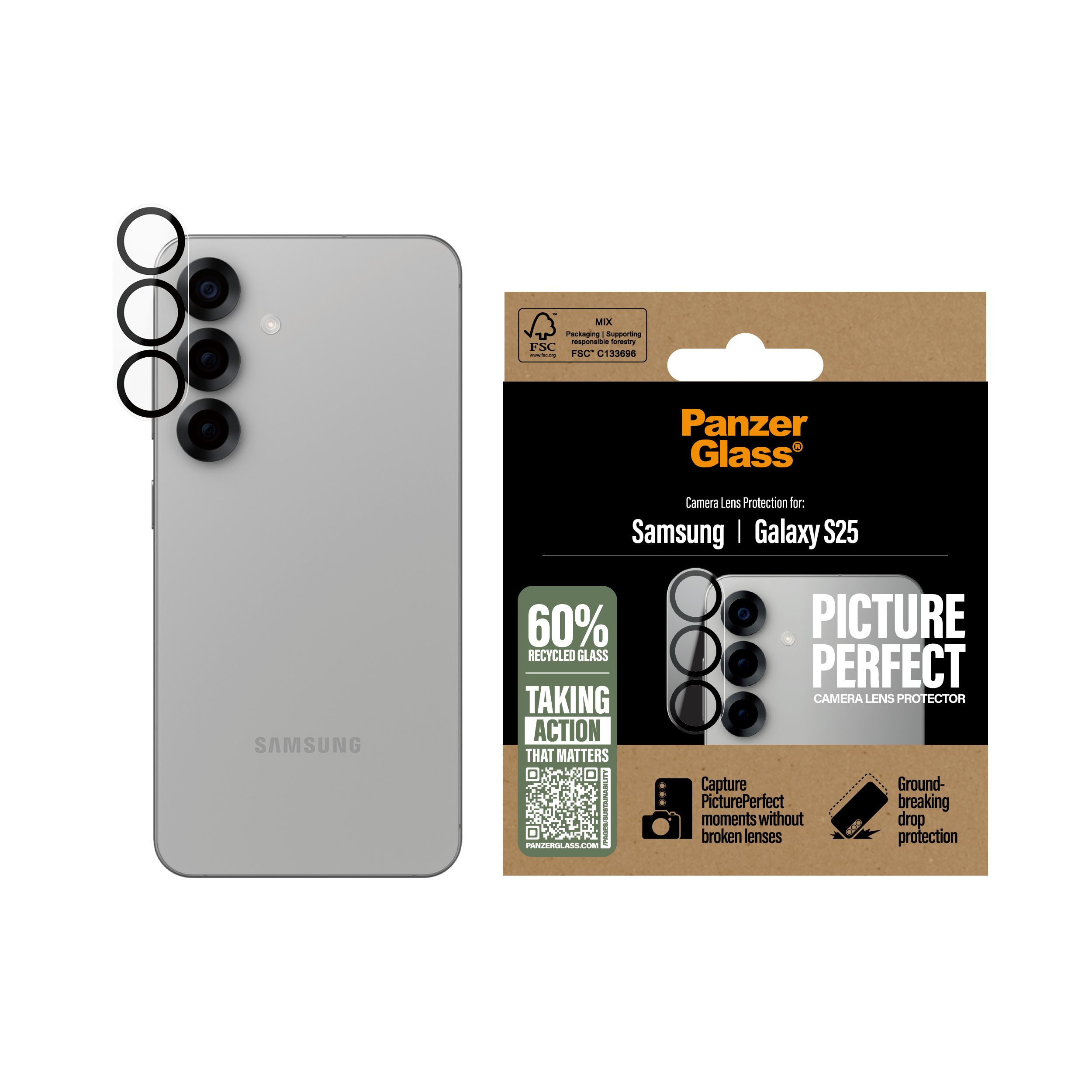 PanzerGlass PicturePerfect - Objektivschutz für Handy - Samsung Galaxy, Ansicht 4