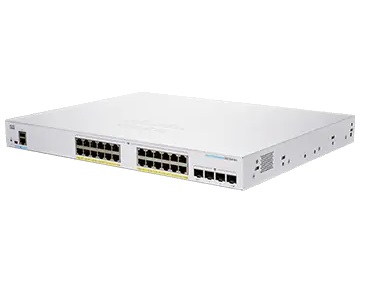 Cisco CBS250-24P-4X-EU, Managed, L2/L3, Gigabit Ethernet (10/100/1000), Rack-Einbau