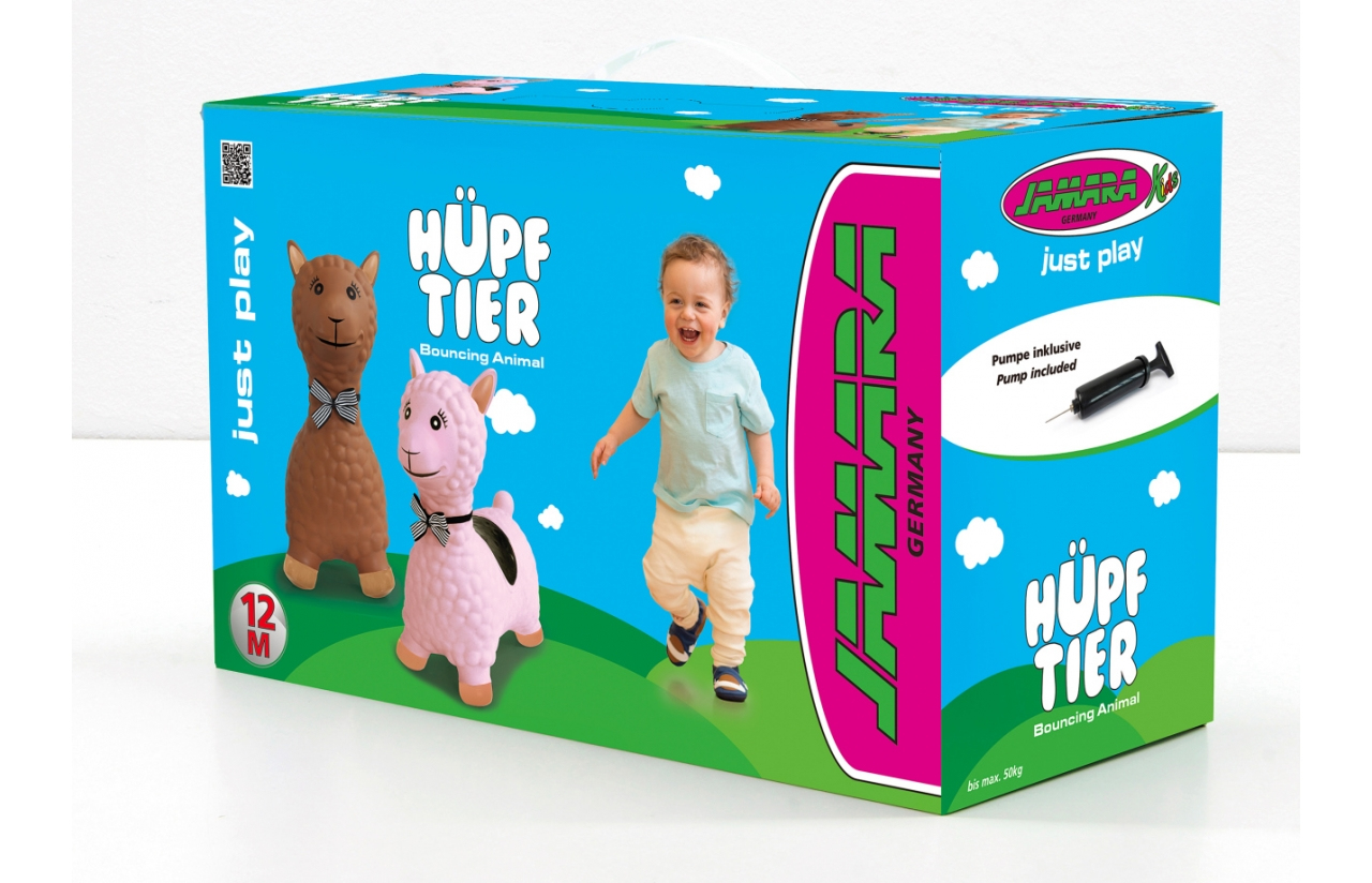 JAMARA Hüpftier Lama rosa mit Pumpe - Tiere - 1 Jahr(e) - Pink, Ansicht 2