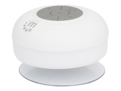 Manhattan Bluetooth Duschlautsprecher Bluetooth 4.0 Mikrofon und Bedienelemente integriert weiss