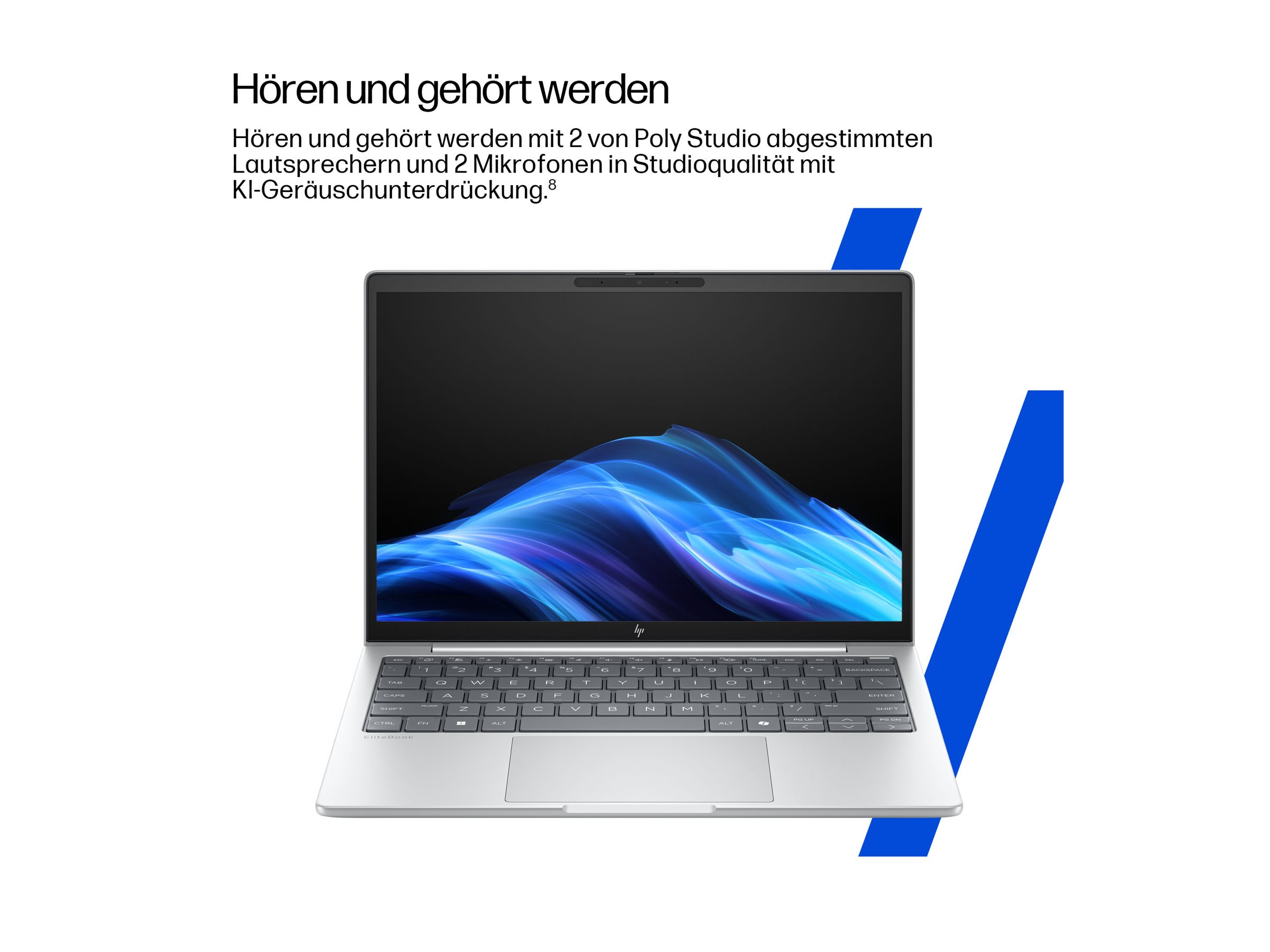 HP EliteBook 8 G1i Notebook AI - 174-Grad-Scharnierdesign - Intel Core Ultra 5 225U / 1.5 GHz - Win 11 Pro - Intel Graphics - 16 GB RAM - 512 GB SSD NVMe - 35.6 cm (14")