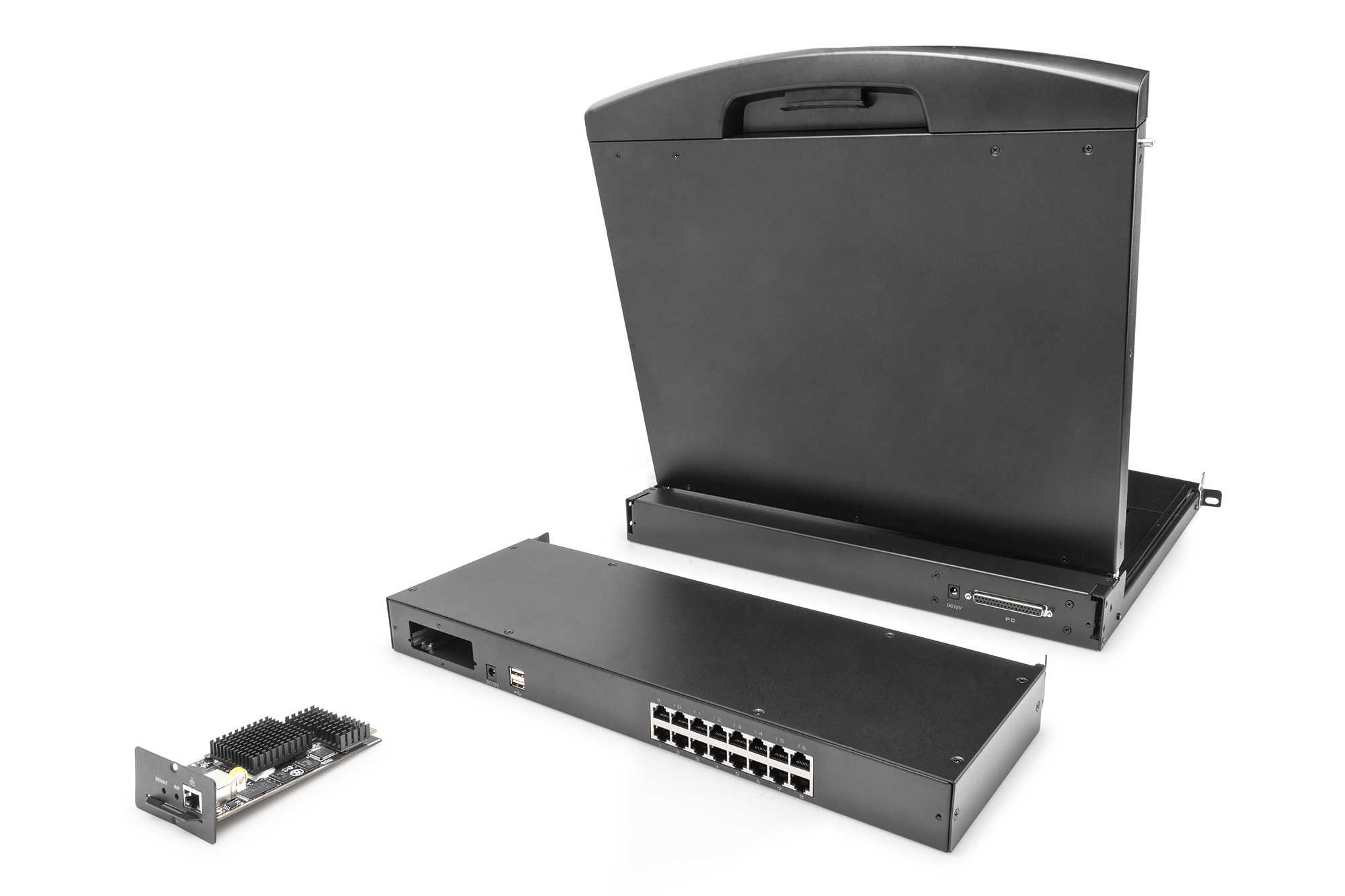 DIGITUS Modularer CAT 5 KVM-Switch, 16-Port, Ansicht 4