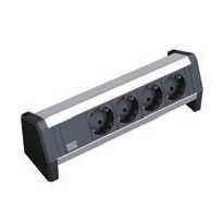 Bachmann DESK - Steckdosenleiste - Wechselstrom 230 V - Ausgangsanschlüsse: 4 (CEE 7/4), Ansicht 2