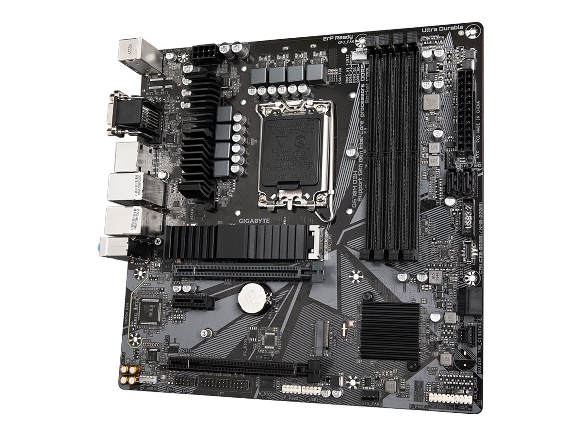 Gigabyte Q670M D3H - Motherboard - micro ATX - LGA1700-Sockel - Q670 Chipsatz - USB-C 3.2 Gen2 USB-C 3.2 Gen 1 USB 3.2 Gen 1 - 2.5 Gigabit LAN - Onboard-Grafik (CPU erforderlich)