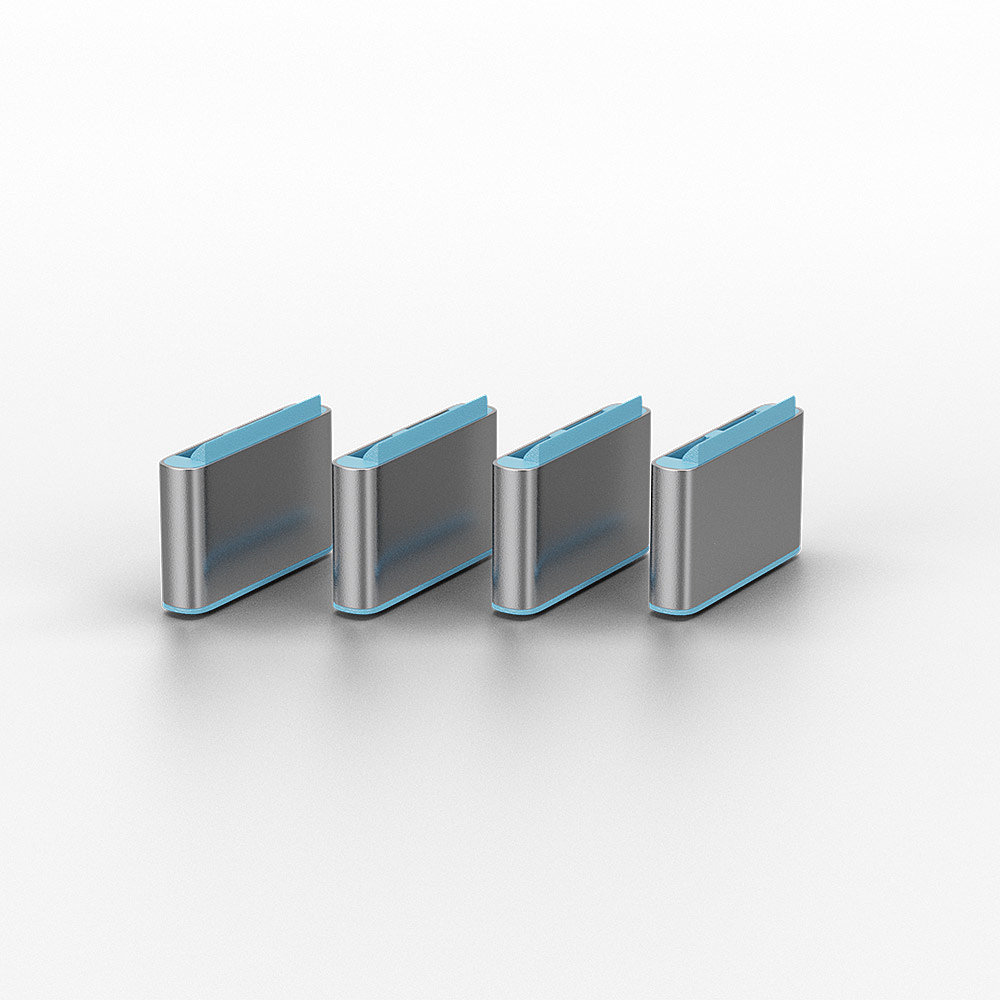 Lindy Schloss für USB-C-Port - Blau (Packung, Ansicht 3