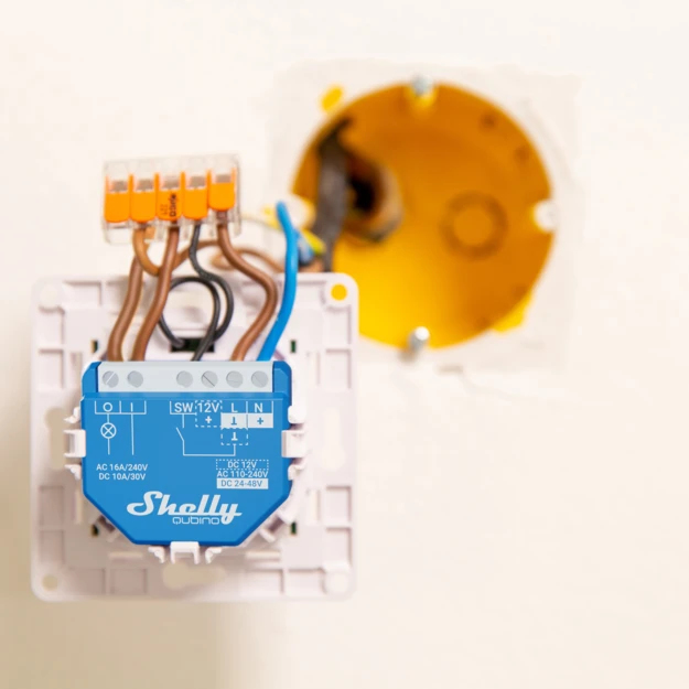 Shelly Qubino Wave 1 - Intelligenter Schalter - Kunststoff - 25 dBmW - Z-Wave - 868,4 MHz - 40 m, Ansicht 4