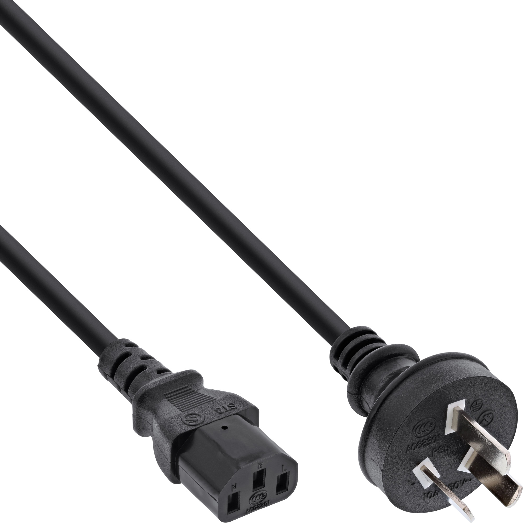 InLine Netzkabel - Netzstecker China auf Kaltgerätestecker C13 - 18m