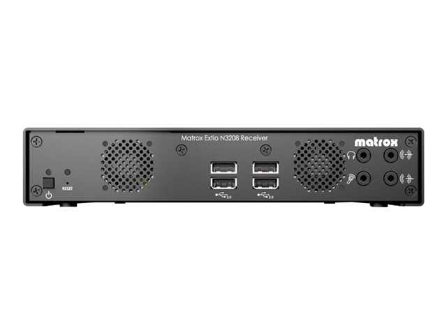 Matrox Extio 3 Series N3208 Receiver Appliance - KVM-Extender - receiver - GigE - USB - 1000Base-T