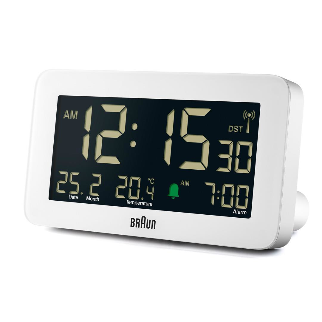 Braun BC10 - Digitaler Wecker - Rechteck - Weiß - 12/24 h - F - °C - LCD, Ansicht 3