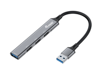 Equip USB-Hub 4-Port 2.0 - 1x3.0.3x2.0 0.15m o.Netzteil gr - Hub