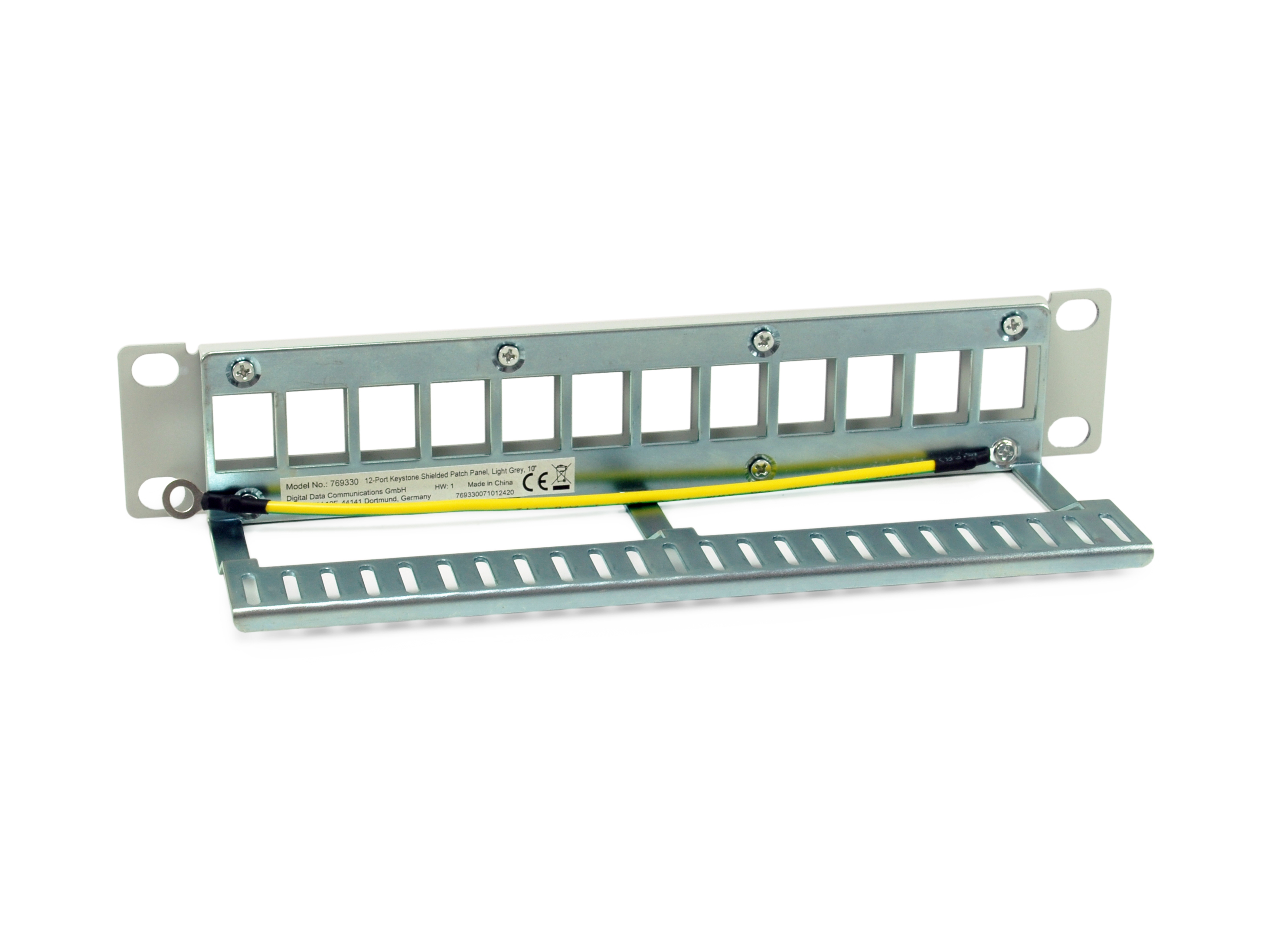 Equip Patchpanel 12x Cat6A 10 FTP 1HE Keystone Montage ws - Patch-Panel, Ansicht 3