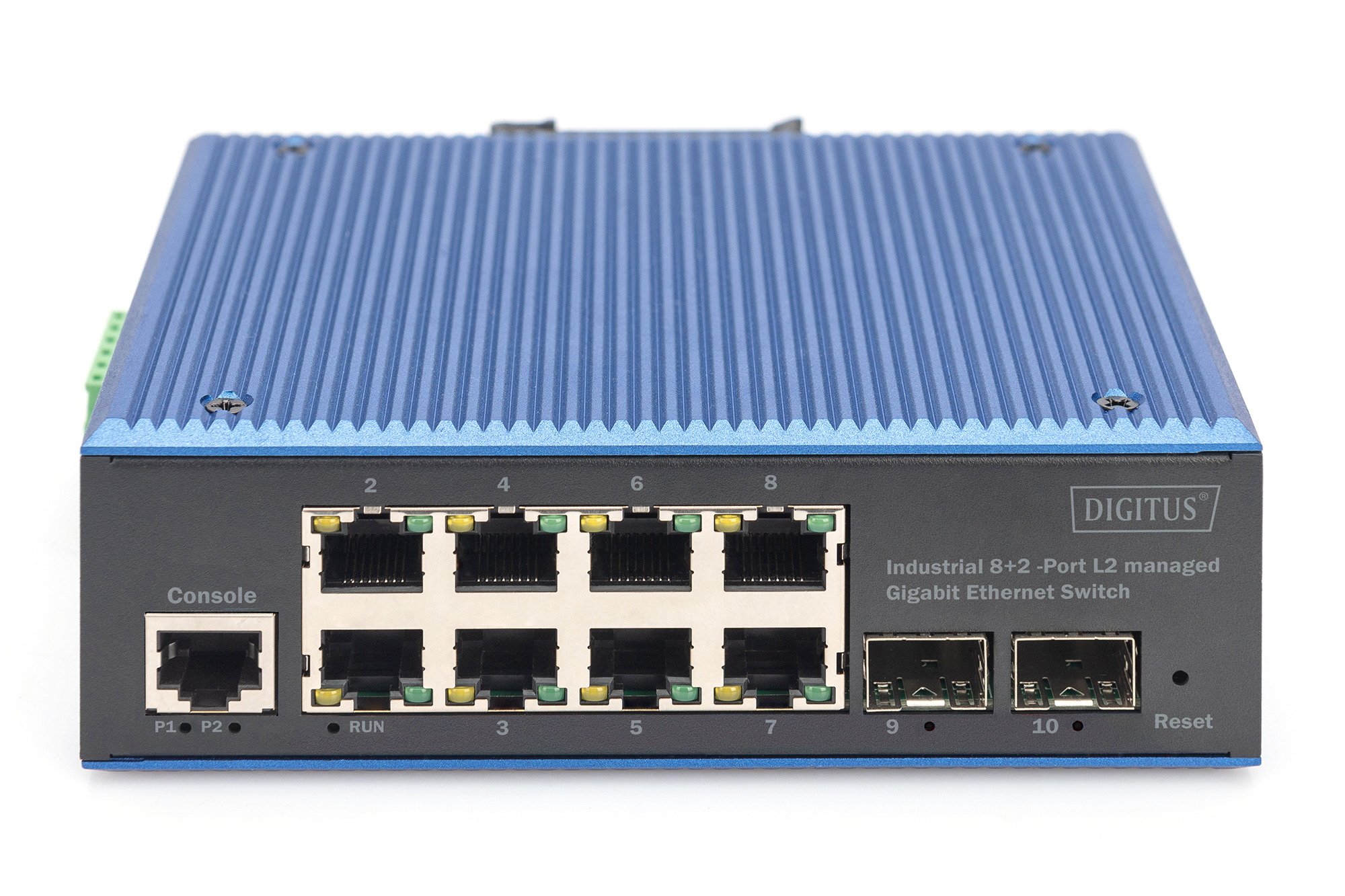 DIGITUS Industrial 8+2 -Port L2 managed Gigabit Ethernet Switch, Ansicht 3