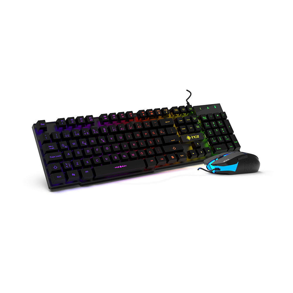 Cian Technology GmbH Inca IKG-448 - Kabelgebunden - USB - RGB-LED - Schwarz - Maus enthalten - TL: Deutsch, QWERTZ, Ansicht 4