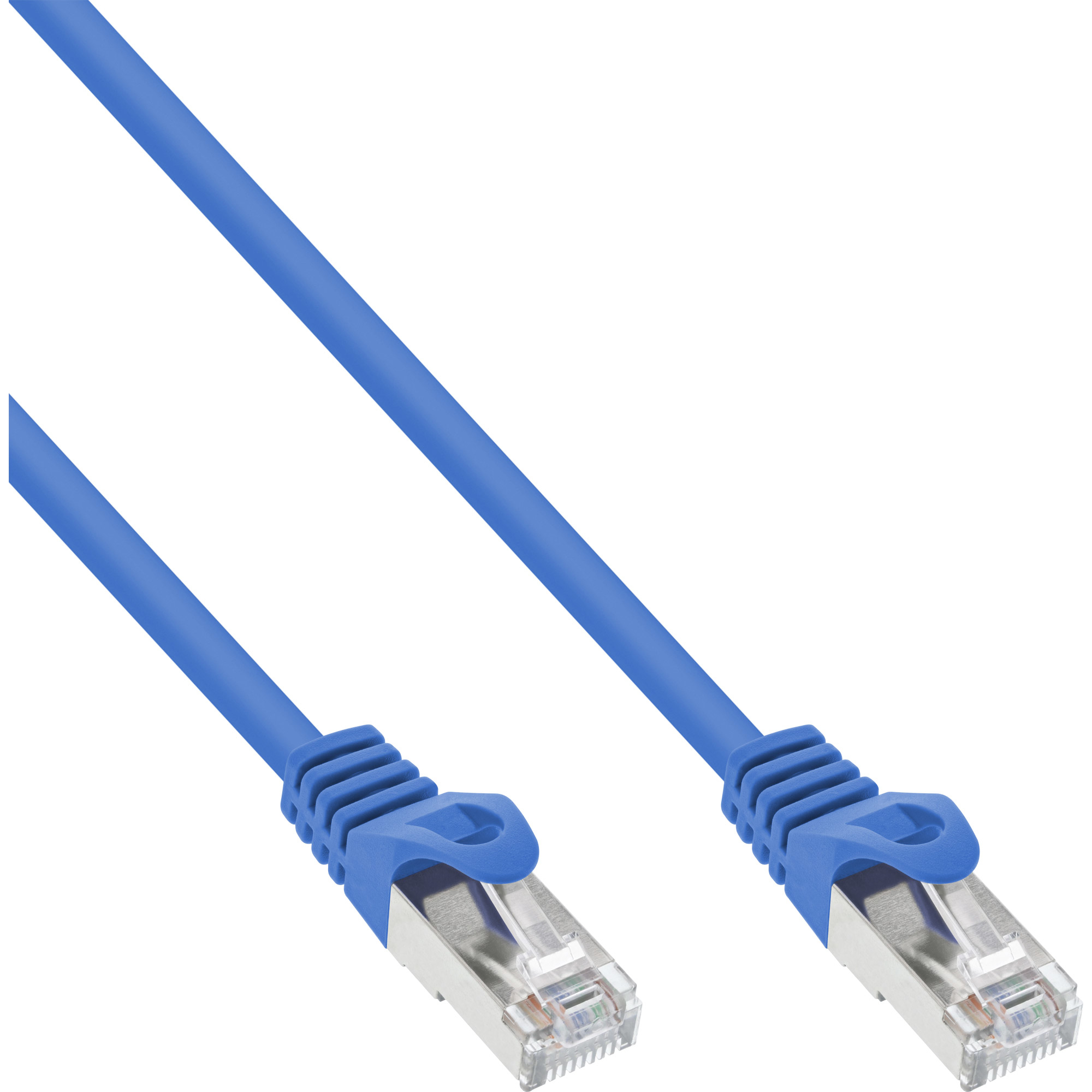 InLine Patchkabel - SF/UTP - Cat.5e - blau - 3m, Ansicht 2