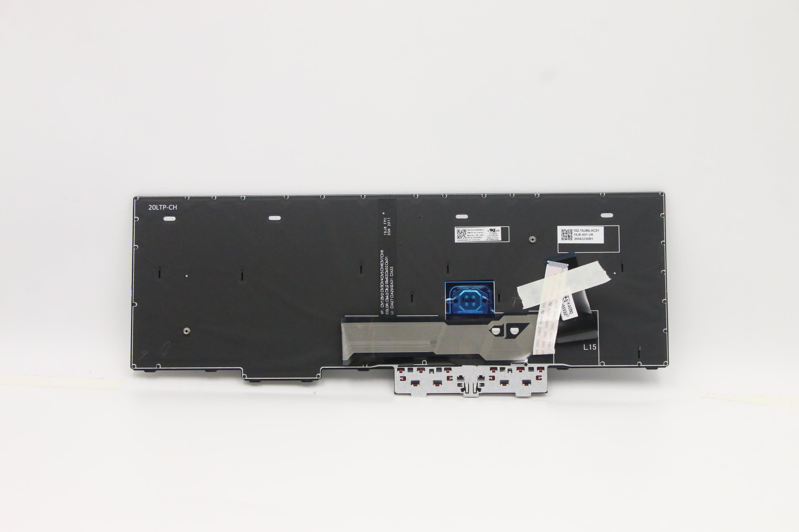 Lenovo Chicony - Ersatztastatur Notebook - hinterleuchtet - TL: Deutsch, QWERTZ, Ansicht 2