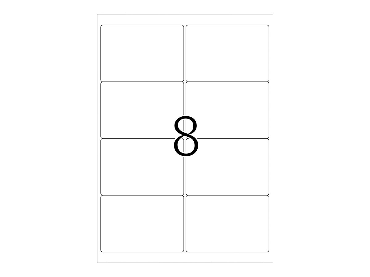 HERMA Premium - Papier - matt - permanent selbstklebend - weiß - 99.1 x 67.7 mm 800 Etikett(en) (100 Bogen x 8)
