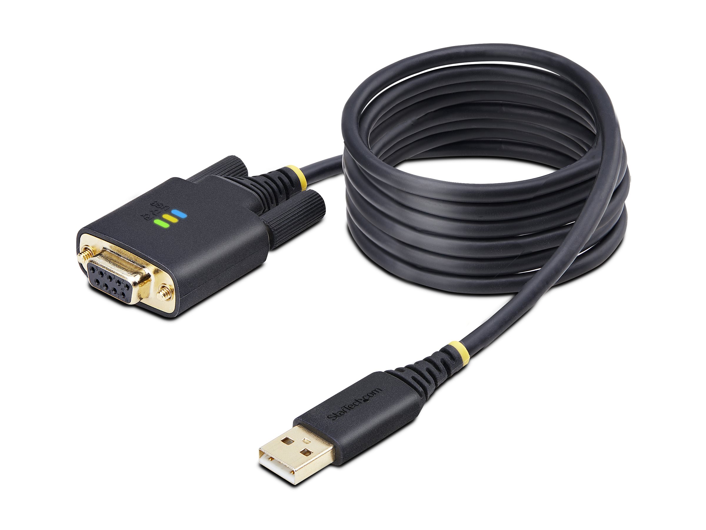 StarTech.com StarTech 6.6ft/2m USB to Null Modem Serial Adapter Cable, FTDI, RS232 - Kabel USB / seriell - USB (M)