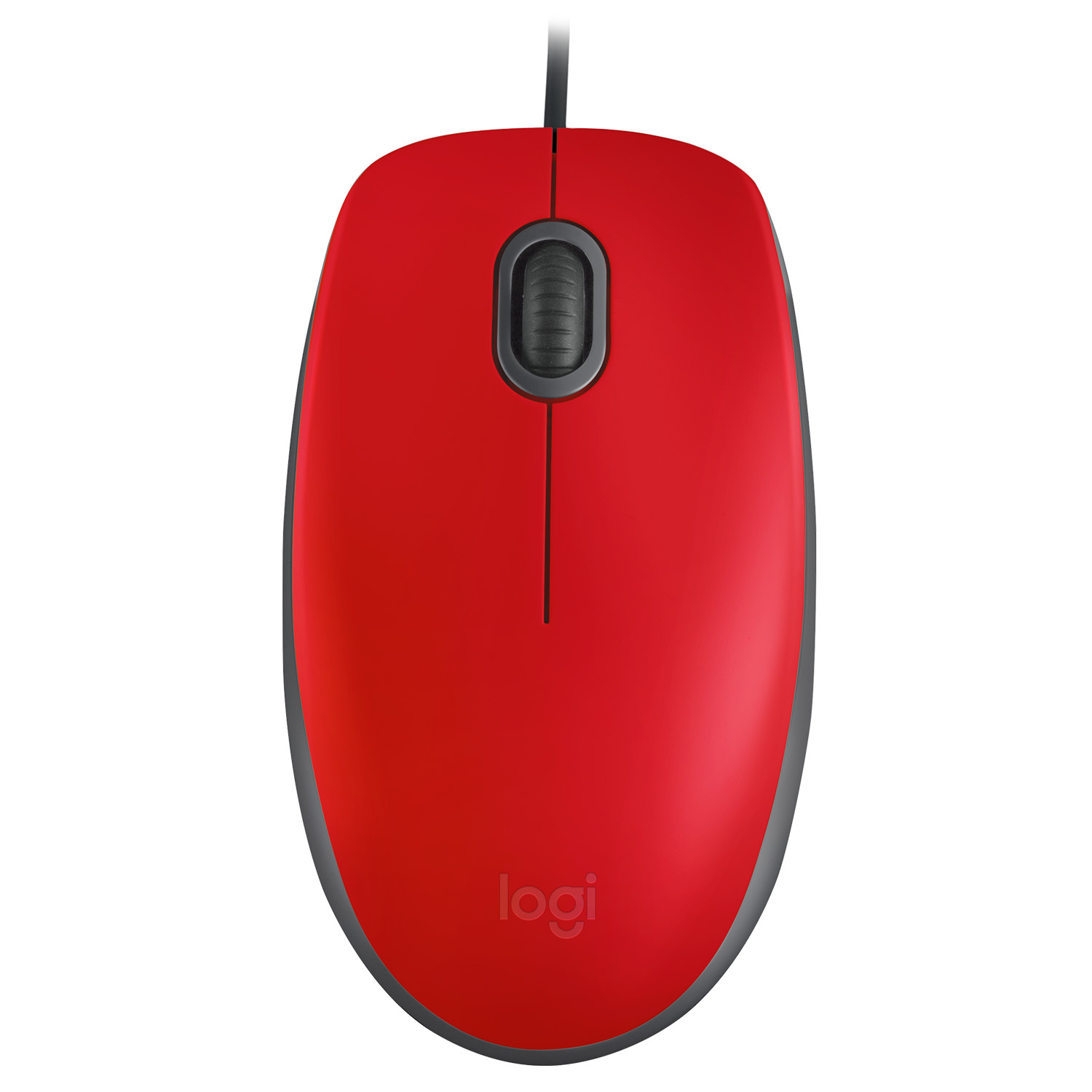 Logitech B110 Silent - Beidhändig - Optisch - USB Typ-A - 1000 DPI - Rot