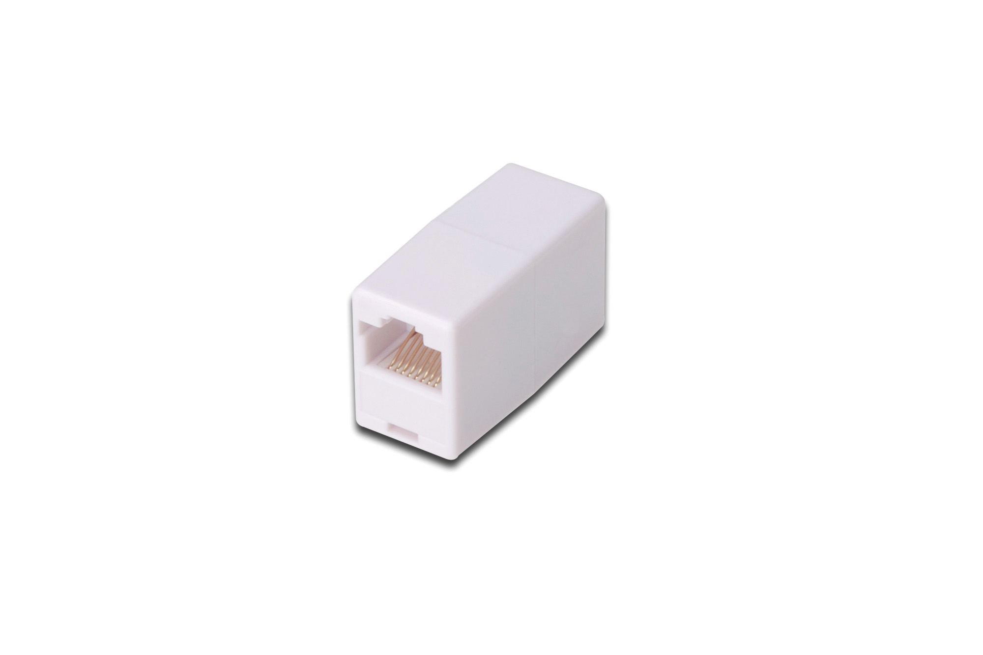 DIGITUS RJ45 Modular Kupplung, ungeschirmt, RJ45, RJ45, Weiß