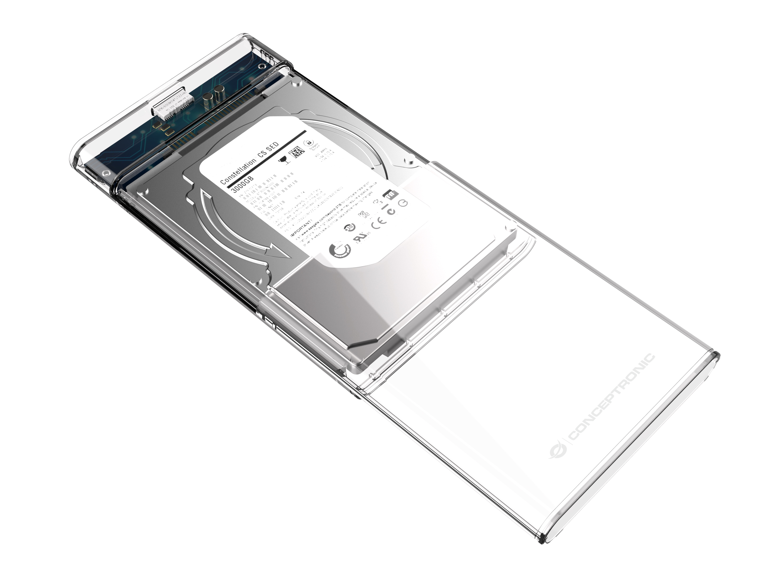 Conceptronic DANTE - Speichergehäuse - 2.5 (6.4 cm), Ansicht 2
