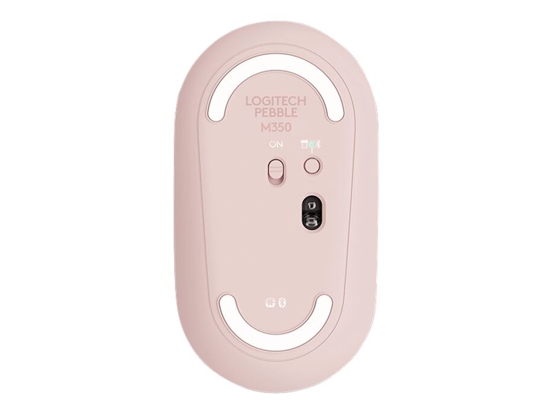 Logitech Pebble M350 - Maus - optisch - 3 Tasten - kabellos - 2.4 GHz Bluetooth - kabelloser Empfänger (USB)