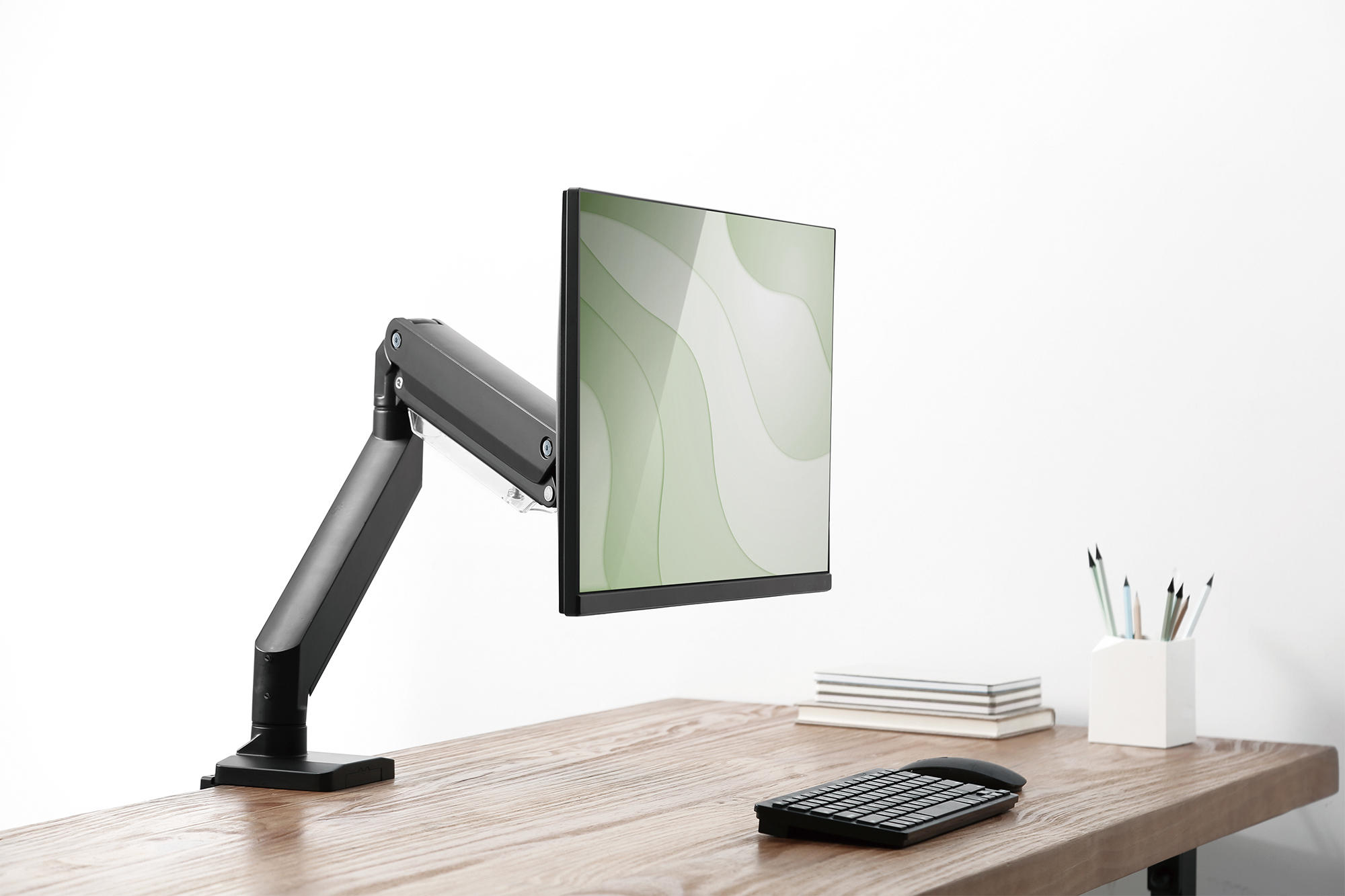 DIGITUS Universal Single Monitorhalter mit Gasdruckfeder und Klemmbefestigung, Ansicht 3