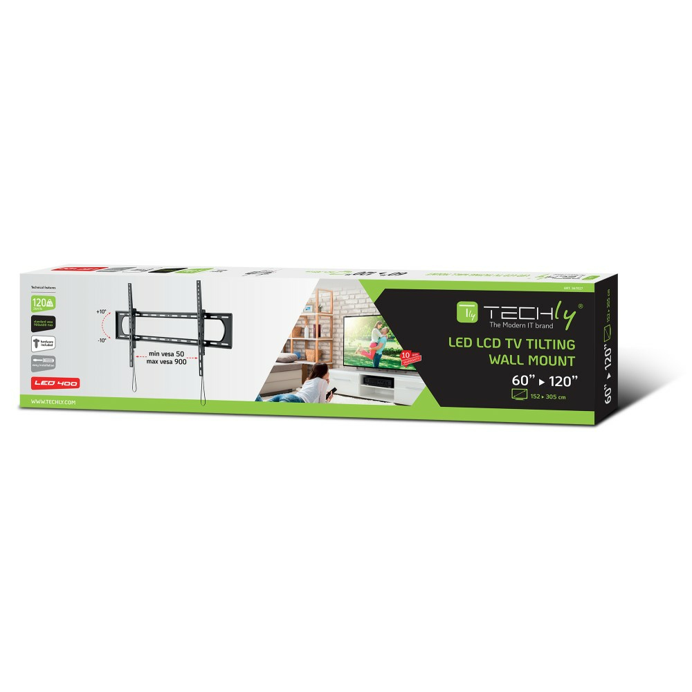 Techly Wandhalterung für LED/LCD 60-120 Neigung, Ansicht 3