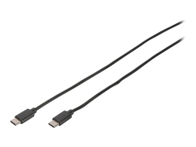 DIGITUS - USB-Kabel - USB-C (M) zu USB-C (M) - USB 2.0 - 1 m - Schwarz