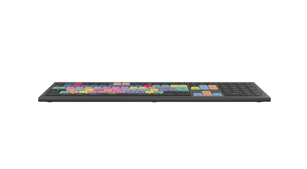 Logickeyboard LKB-PPROCC-A2M-FR - Kabelgebunden - USB - Scherenschalter - LED - Schwarz - TL: Französisch, AZERTY, Ansicht 2