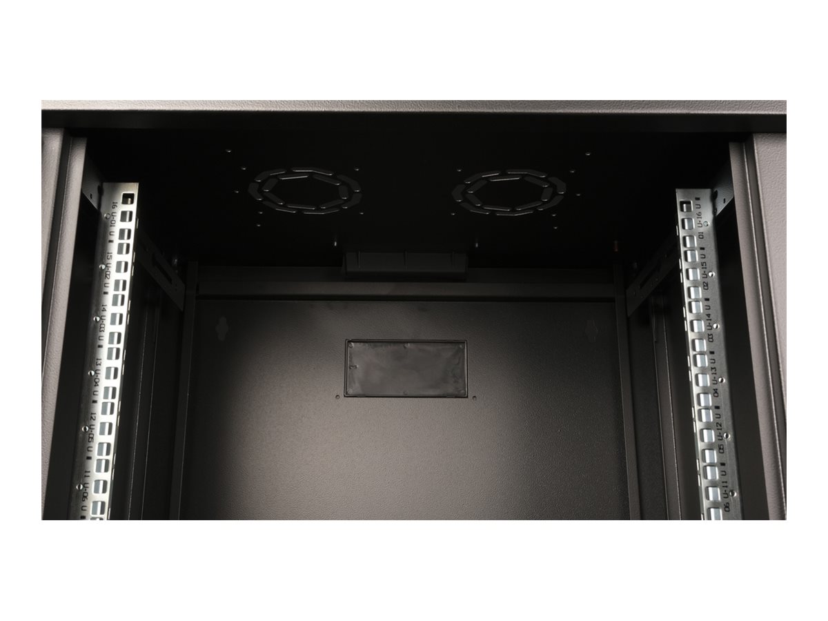 ROLINE 19 Zoll Wandgehäuse Pro 16 HE 600x450 BxT schwarz - Wandgehäuse, Ansicht 4