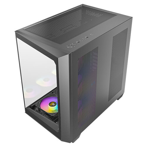 Antec Constellation Series C5 ARGB - Mid tower - ATX - Seitenteil mit Fenster (gehärtetes Glas), Ansicht 2