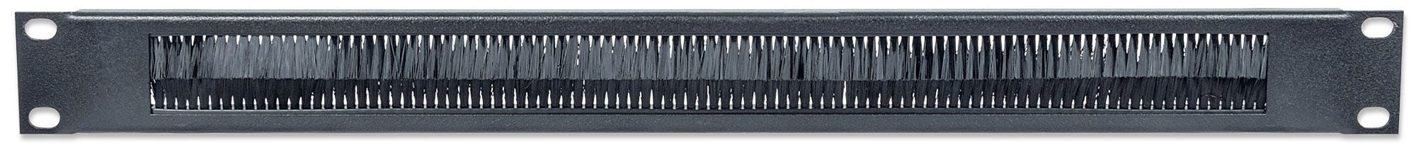 Intellinet 19 Kabeldurchführung, 1 HE, mit Bürstenleiste, schwarz - Rack-Blende mit Bürste für Kabeldurchführung, Ansicht 4