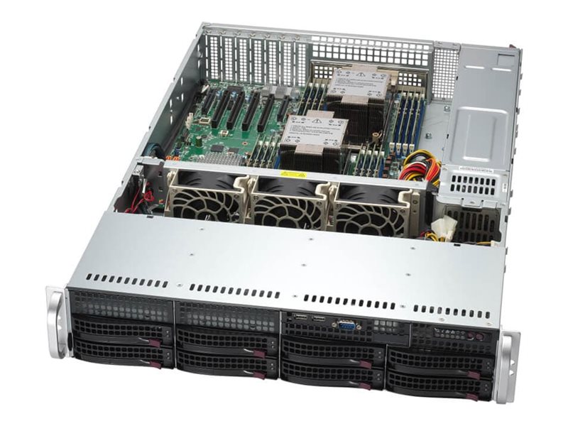 Supermicro Mainstream SuperServer 621P-TRT - Server - Rack-Montage - 2U - keine CPU - RAM 0 GB - Hot-Swap 8.9 cm (3.5)