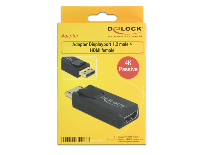 Delock 4K Passive - Video- / Audio-Adapter - DisplayPort (M), Ansicht 2