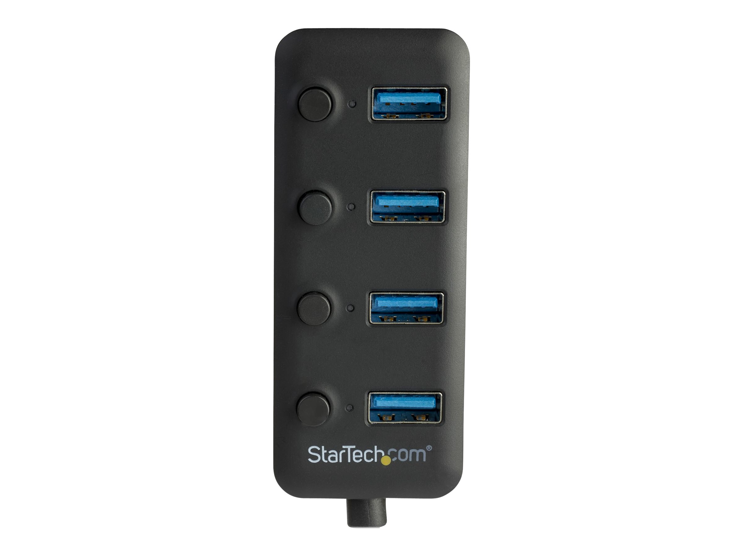 StarTech.com 4 Port USB 3.0 Hub - 4x USB-A mit individuellen An/Aus-Schaltern, Ansicht 3