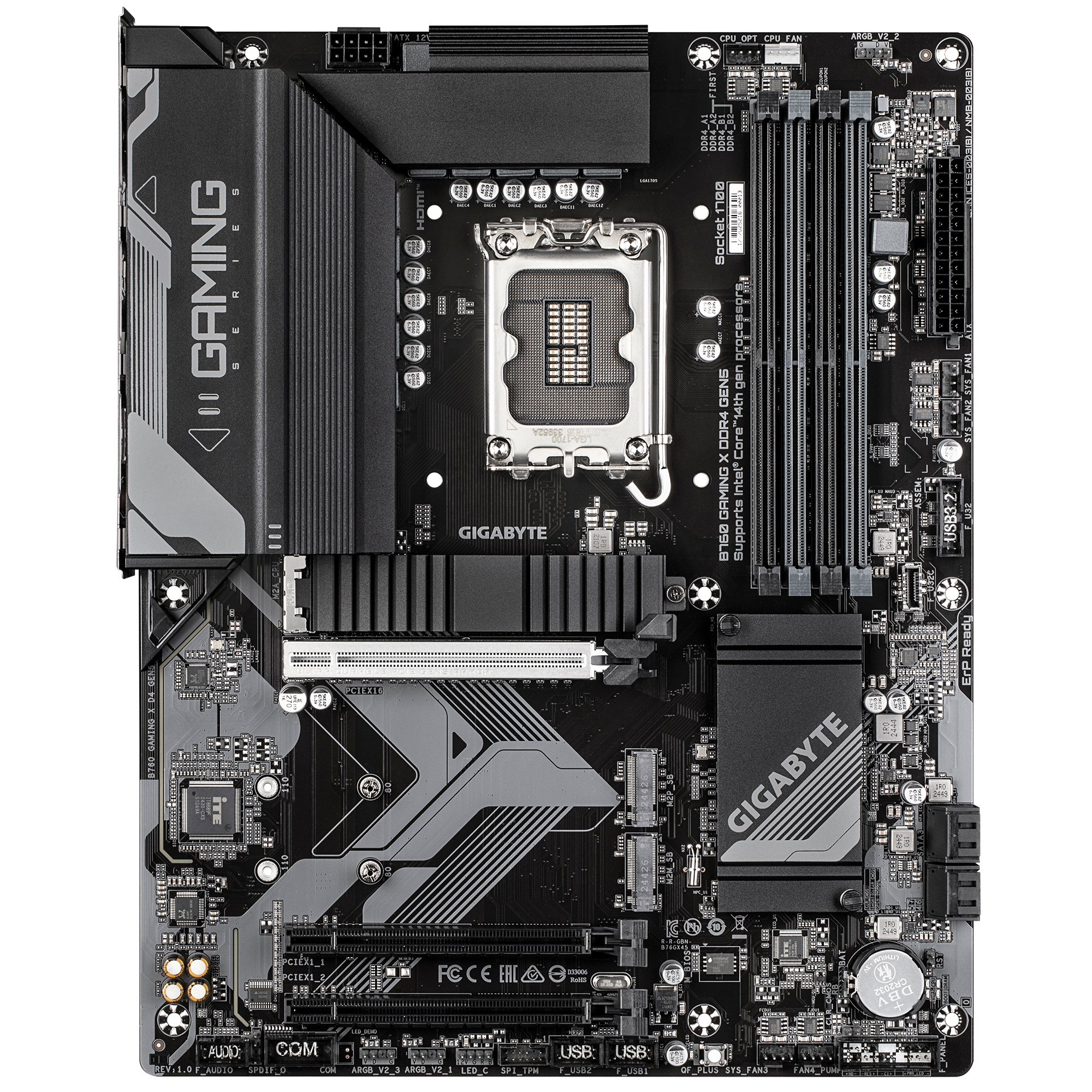 Gigabyte B760 GAMING X DDR4 GEN5 Mainboard – Unterstützt Intel Core Prozessoren, Ansicht 2