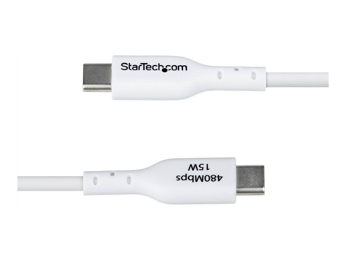 StarTech.com 3ft (1m) White USB-A to USB-C Charging Cable/Cord, M/M - USB-Kabel - USB (M)