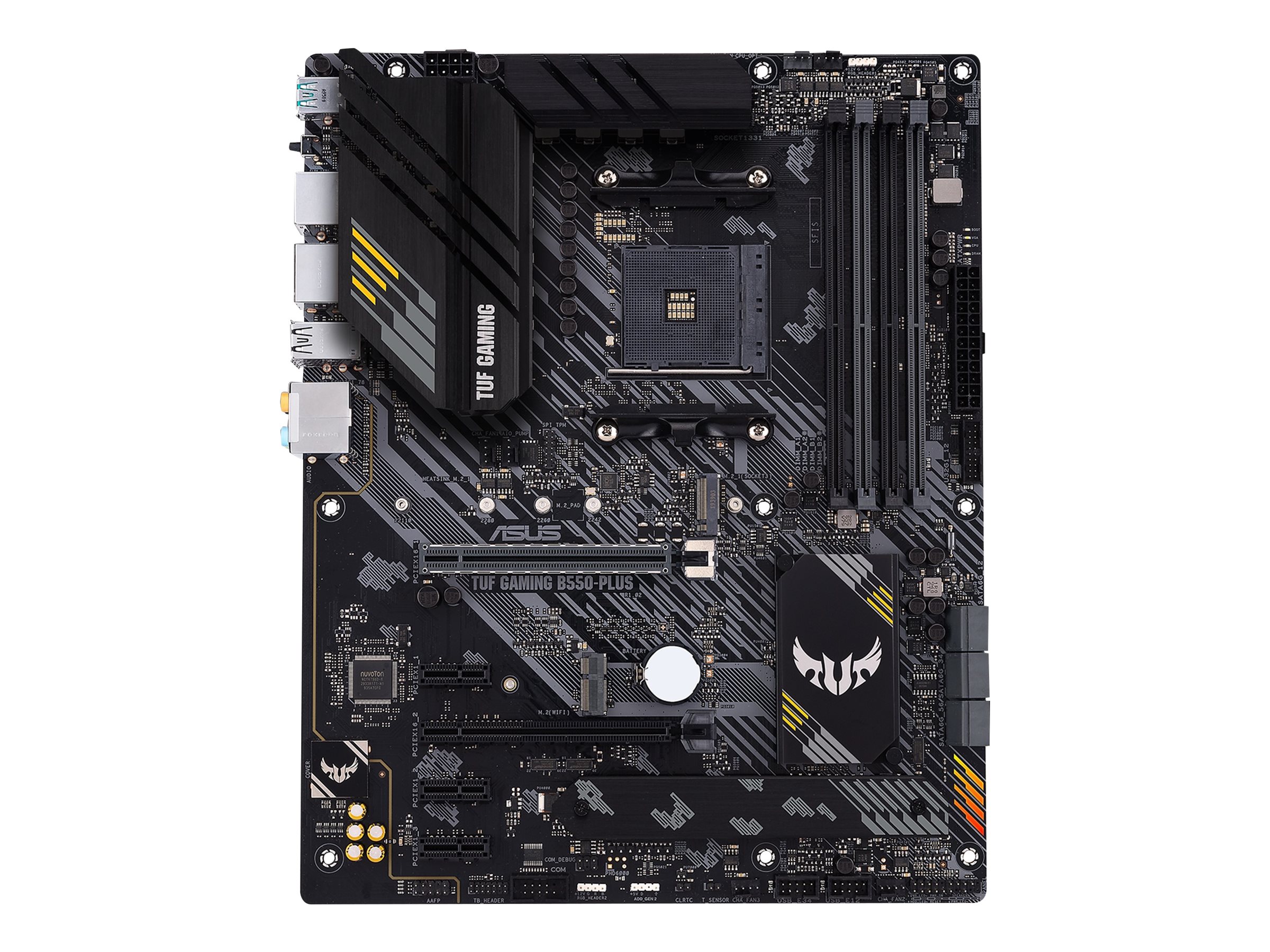 ASUS TUF GAMING B550-PLUS - Motherboard - ATX - Socket AM4 - AMD B550 - USB-C Gen2, USB 3.2 Gen 1, USB 3.2 Gen 2 - 2.5 G