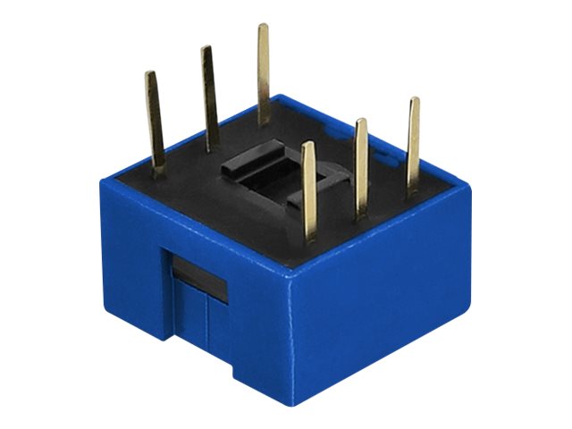 Delock DIP sliding switch 3-digit 2.54 mm pitch THT vertical - DIP-Schalter - Blau (Packung mit 5)