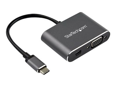 StarTech.com StarTech CDP2MDPVGA USB-C Multiport Adapter (Mini DisplayPort oder VGA, 4K 60Hz, HDR2, 2-in-1-USB Typ C zu mDP oder VGA)