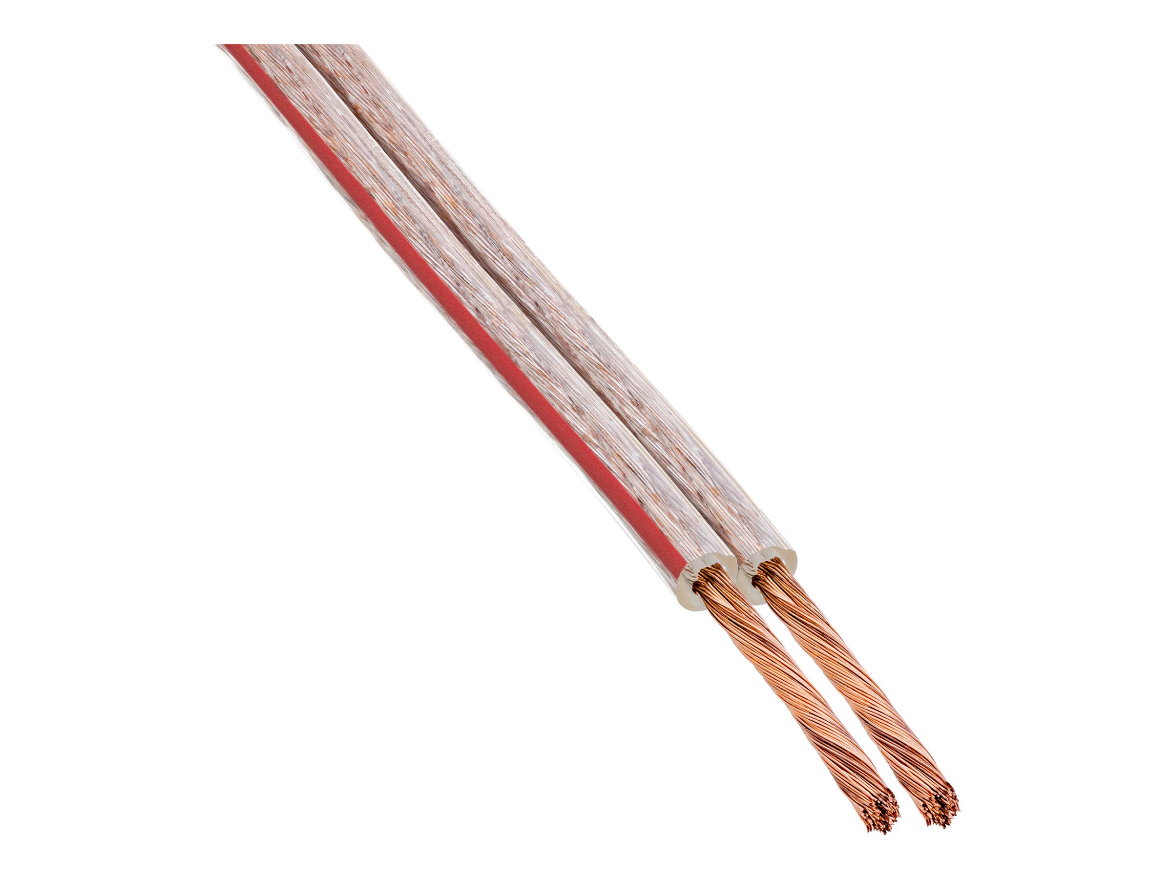 InLine Lautsprecherkabel - 2x 25mm² - CCA - transparent - 100m