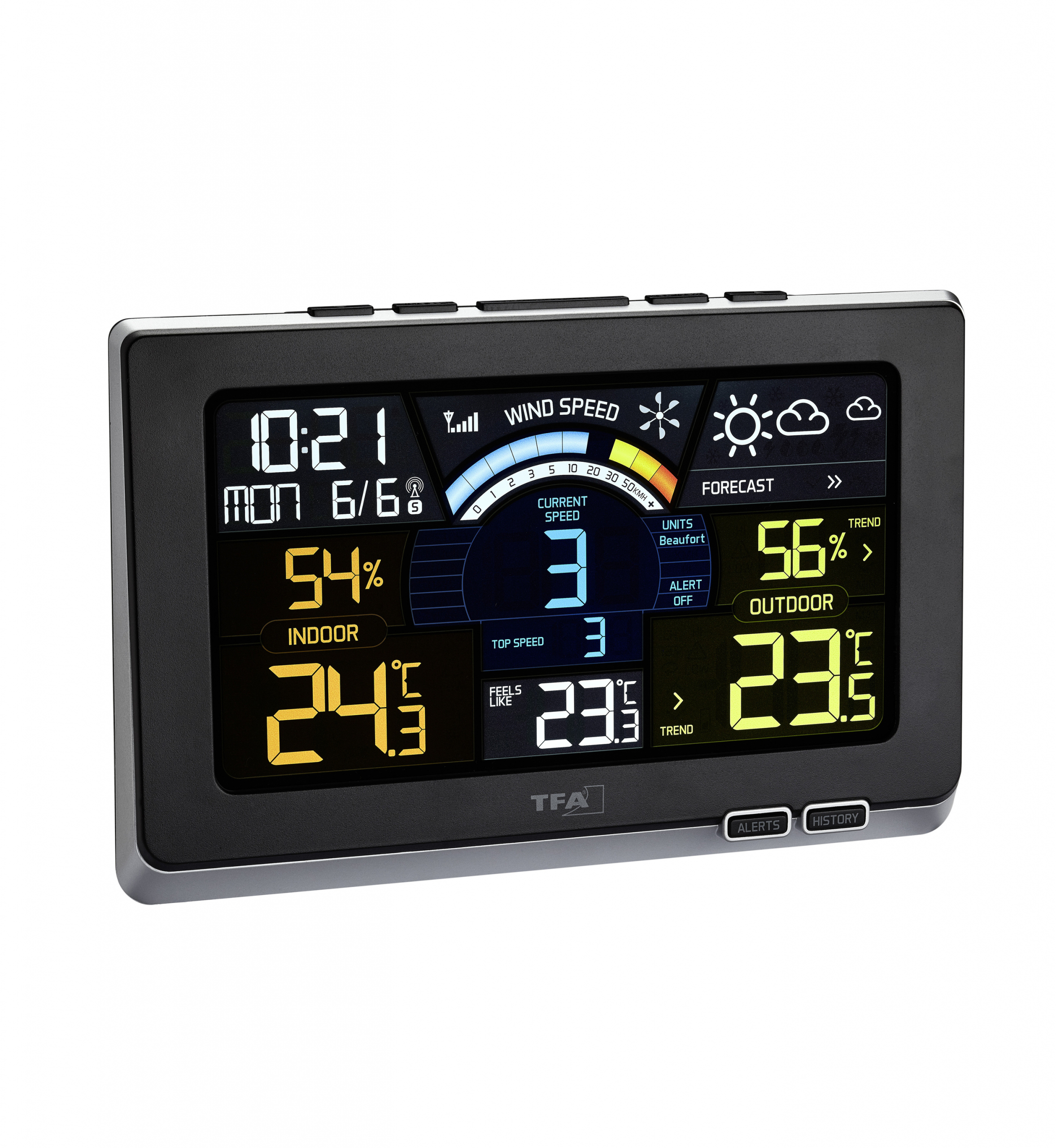 TFA Spring Breeze - Wetterstation - Schwarz, Ansicht 2