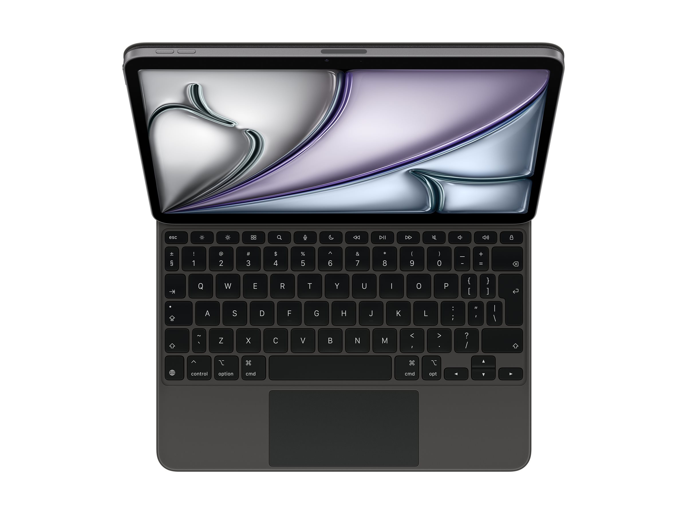 Apple Magic Keyboard - Tastatur und Foliohülle - mit Trackpad - Apple Smart connector - Schwarz - TL: UK, QWERTY, Ansicht 5