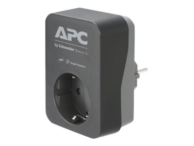 APC Essential Surgearrest PME1WB-GR - Überspannungsschutz - Wechselstrom 220/230/240 V - 4000 Watt - Ausgangsanschlüsse: 1 - Deutschland